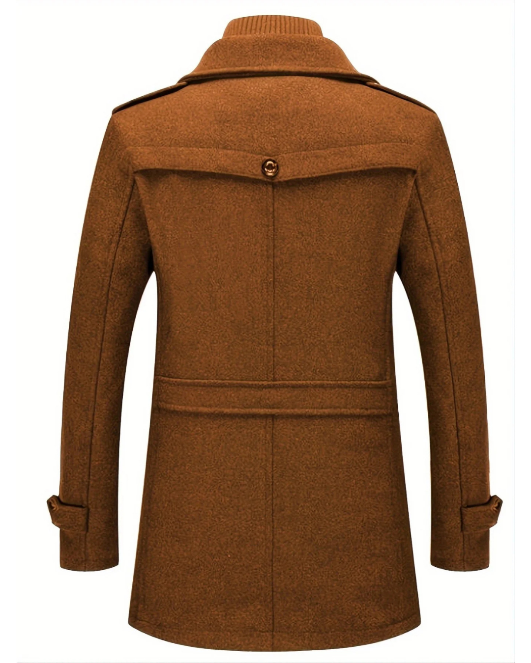 Abrigo de lana de corte medio para hombre®