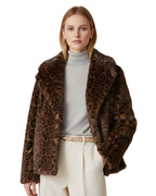 Abrigo de pelo sintético elegante para mujer®