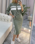 Conjunto de Dos Piezas: Chaqueta y Vestido