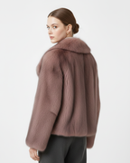 Abrigo de pelo sintético elegante para mujer®