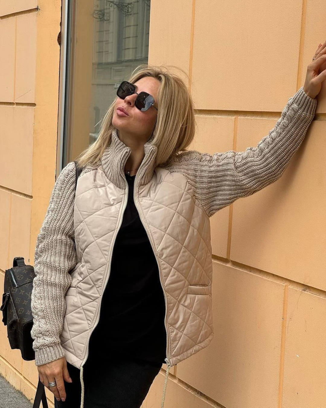 Chaqueta casual de manga larga con cremallera para mujer