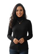 Jersey de Invierno de Punto Grueso con Forro Polar para mujer