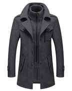 Abrigo de lana de corte medio para hombre®