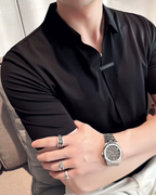 Polo de Hombre de Gran Elasticidad, Ligero, Suave y Resistente a las Arrugas en Color Liso®