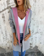 Abrigo casual con capucha para mujer