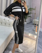 Conjunto de Dos Piezas: Chaqueta y Vestido