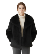 Abrigo de pelo sintético elegante para mujer®