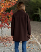 Abrigo Casual de Textura Suave para Mujer