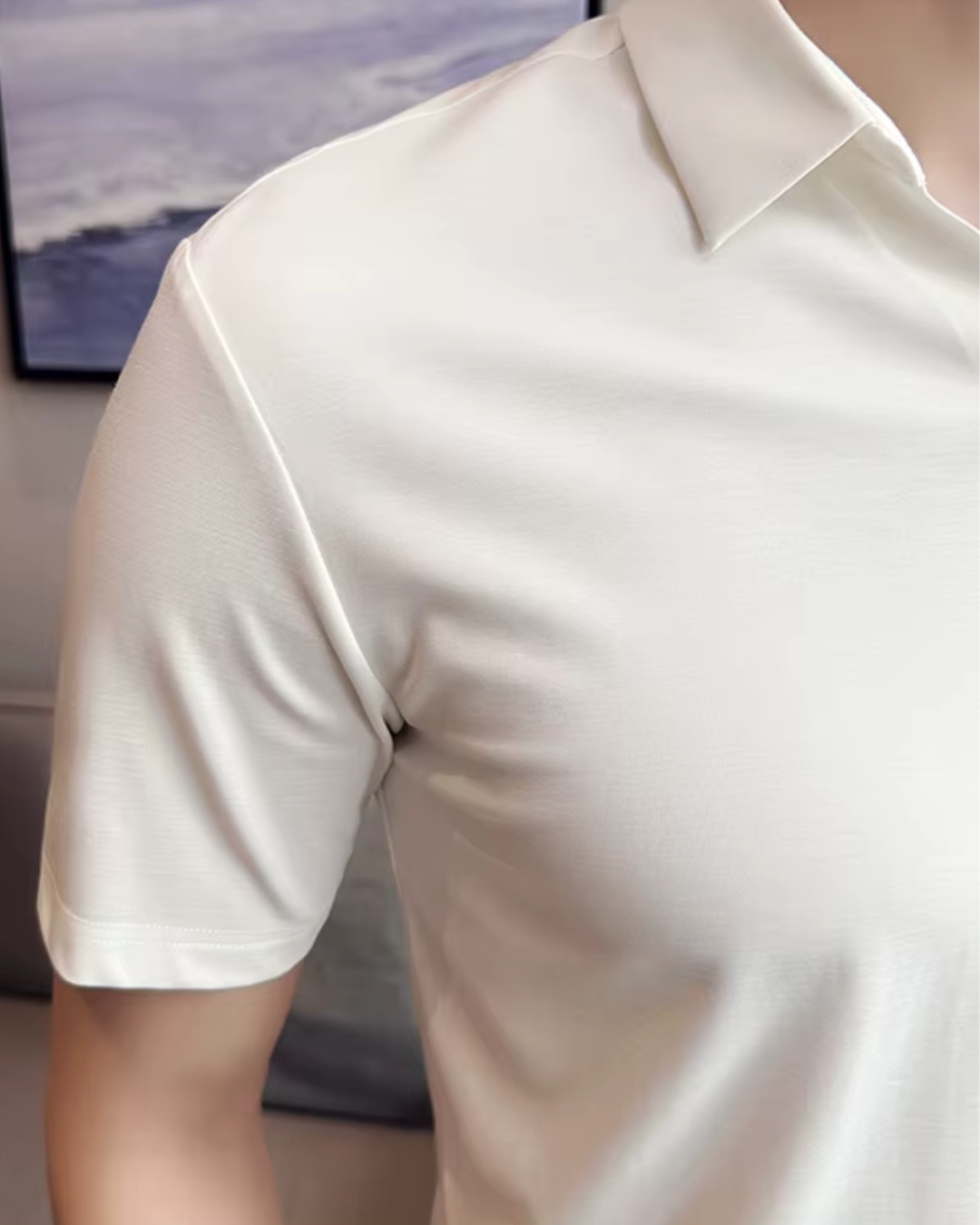 Polo de Hombre de Gran Elasticidad, Ligero, Suave y Resistente a las Arrugas en Color Liso®