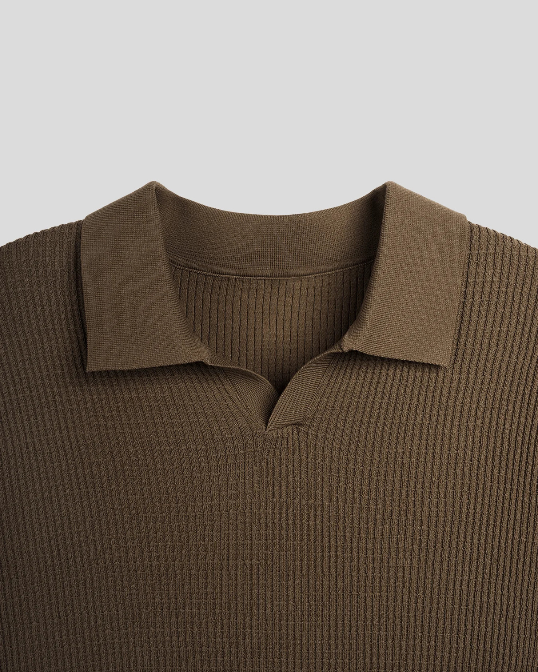 Polo de Punto para Hombre con Tejido Jacquard Estilo Moderno y Confort Superior