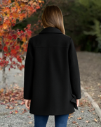 Abrigo Casual de Textura Suave para Mujer