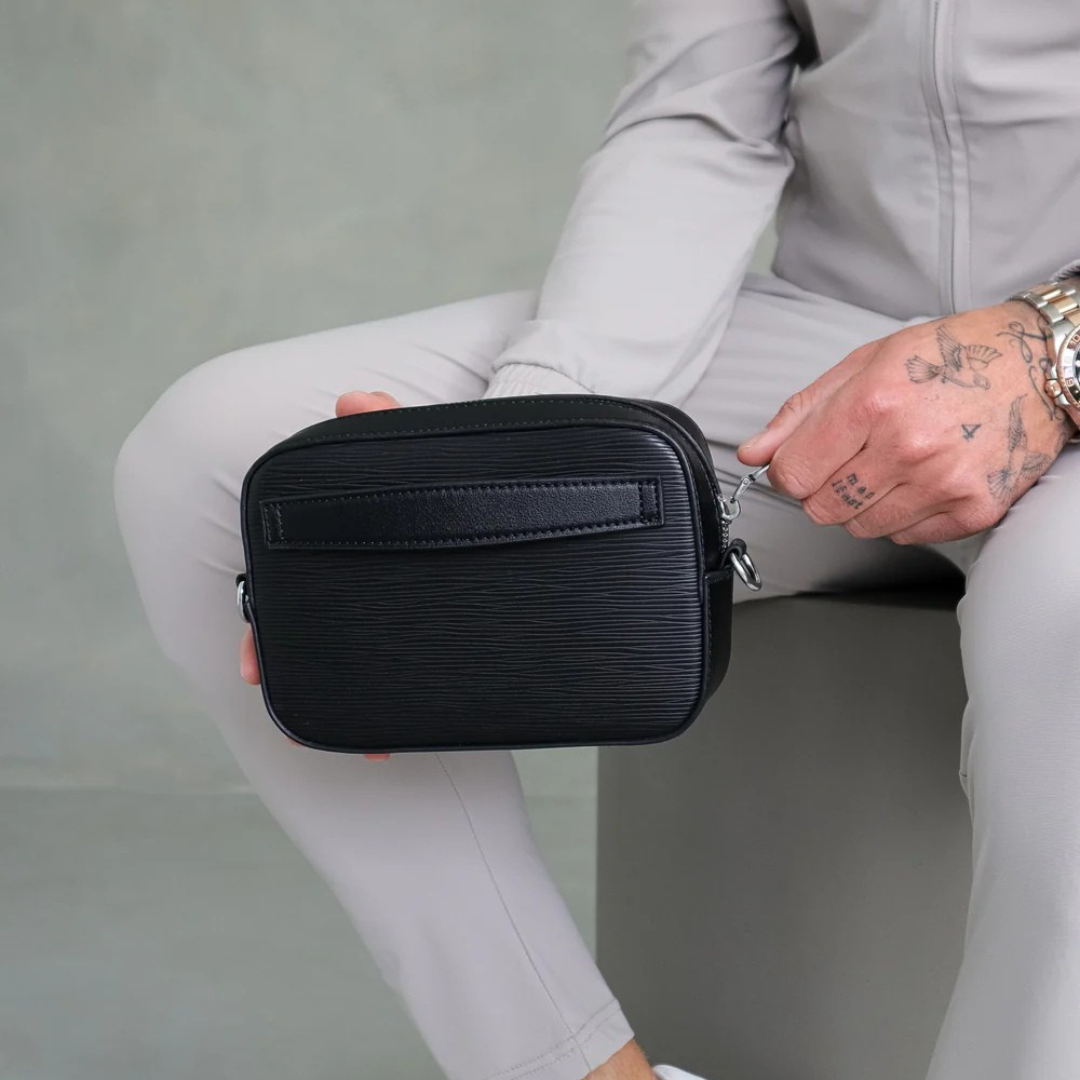 Bolso de cuero sintético para hombre con bolsillo delantero®